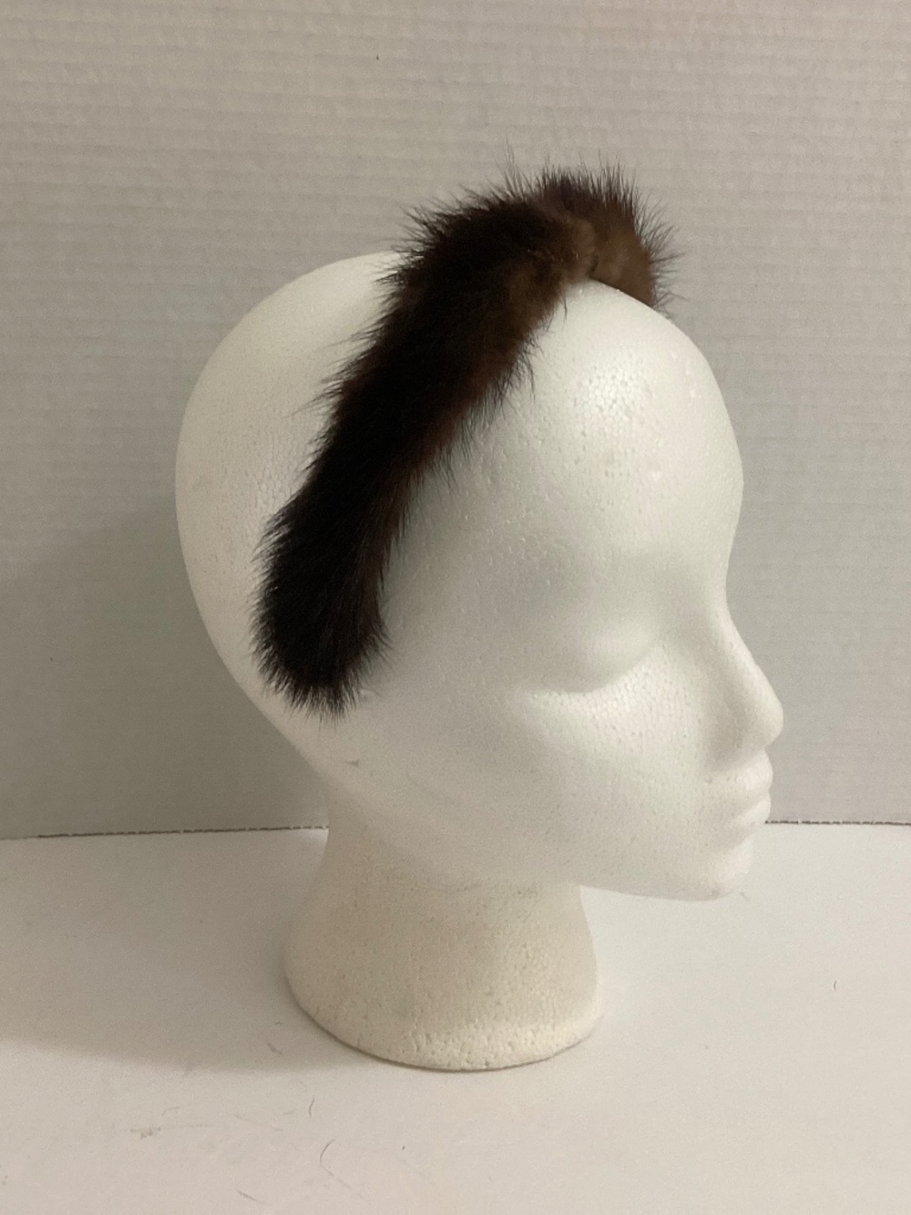 Mink Headband for Little Girls with Rhinestone Accent
